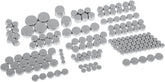 Drag Specialties Bolt Cover Kit Deluxe Chrome Hardware Kits Drag Specialties