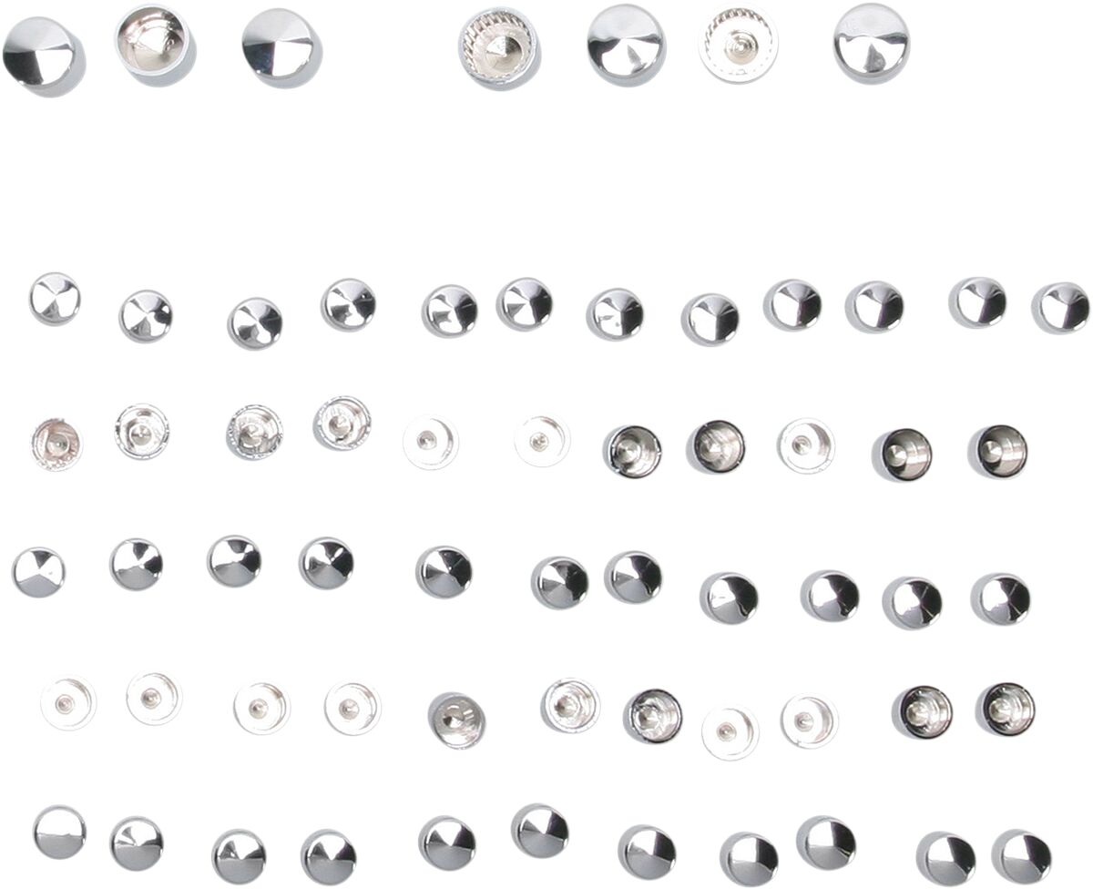 Drag Specialties Bolt Cover Kit Deluxe Chrome Hardware Kits Drag Specialties