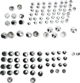 Drag Specialties Bolt Cover Kit Standard Chrome Hardware Kits Drag Specialties