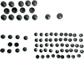 Drag Specialties Bolt Cover Kit Standard Black Hardware Kits Drag Specialties
