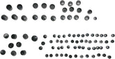 Drag Specialties Bolt Cover Kit Standard Black Hardware Kits Drag Specialties