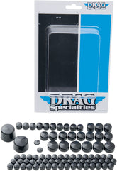 Drag Specialties Bolt Cover Kit Standard Black Hardware Kits Drag Specialties