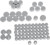 Drag Specialties Bolt Cover Kit Standard Chrome Hardware Kits Drag Specialties