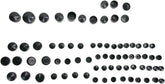 Drag Specialties Bolt Cover Kit Standard Black Hardware Kits Drag Specialties
