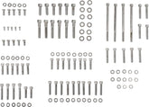 Drag Specialties Chrome Socket Head Motor Bolt Kit Knurled Hardware Kits Drag Specialties