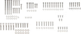 Drag Specialties Chrome Socket Head Motor Bolt Kit Smooth Hardware Kits Drag Specialties