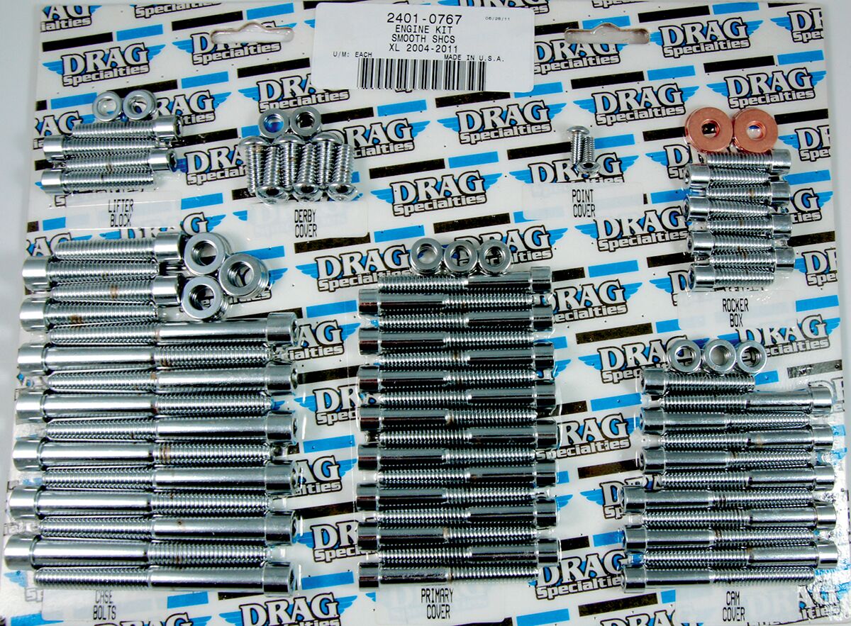 Drag Specialties Bolt Kt Mtr Smth Xl 07 19 HARDWARE KITS - APPLICATION RE Drag Specialties