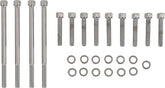 Drag Specialties Chrome Socket Head Primary Cover Bolt Kit Knurled Hardware Kits Drag Specialties