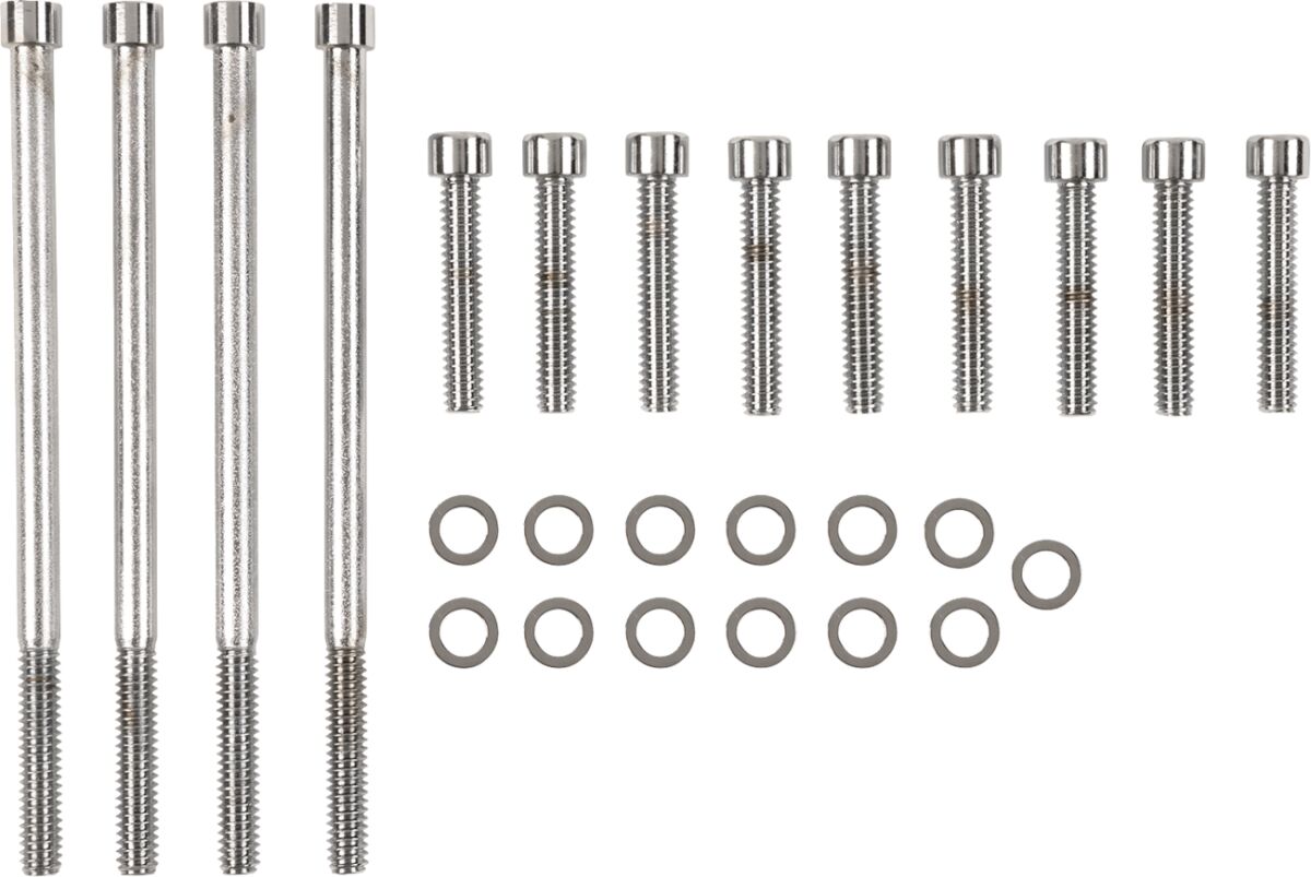 Drag Specialties Chrome Socket Head Primary Cover Bolt Kit Smooth Hardware Kits Drag Specialties