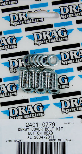 Drag Specialties Chrome Derby Cover Bolt Kit Torx Hardware Kits Drag Specialties