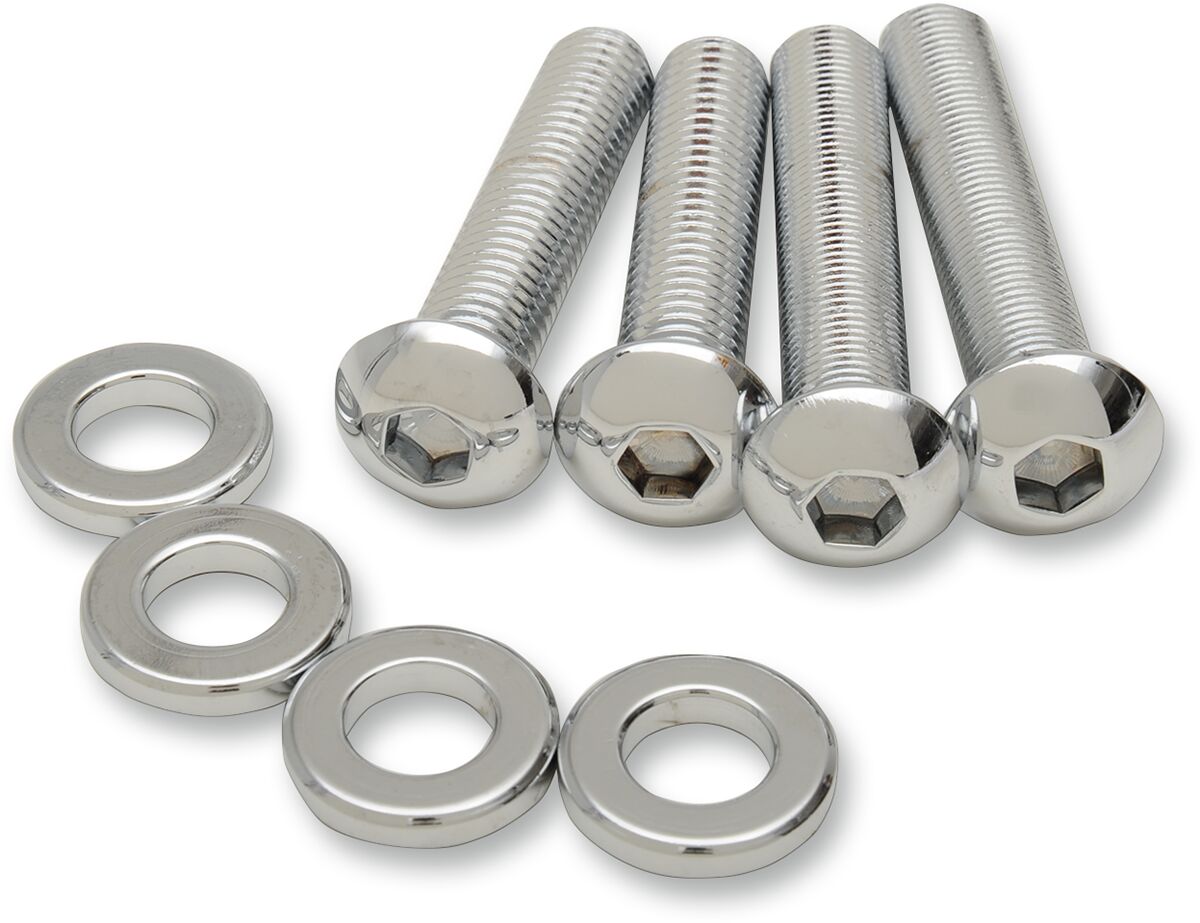 Drag Specialties Shock Rear Mount Kit Chrome Hardware Kits Drag Specialties