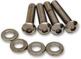 Drag Specialties Shock Mount Kit Blk Chrom HARDWARE KITS - APPLICATION RE Drag Specialties