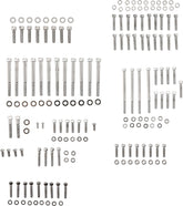 Drag Specialties Bolt Kit M8 Engine Knurled Allen Head Chrome Hardware Kits Drag Specialties
