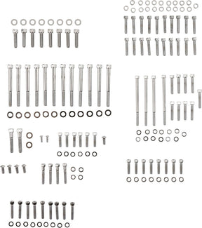 Drag Specialties Bolt Kit M8 Engine Knurled Allen Head Chrome Hardware Kits Drag Specialties