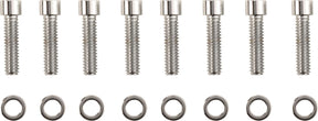 Drag Specialties Bolt Kit M8 Lifter Block Smooth Socket Head Chrome Hardware Kits Drag Specialties