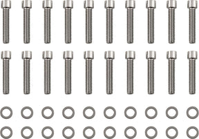 Drag Specialties Bolt Kit M8 Rocker Box Smooth Socket Head Chrome Hardware Kits Drag Specialties