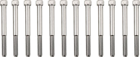 Drag Specialties Bolt Kit M8 Crankcase Knurled Allen Head Chrome Hardware Kits Drag Specialties