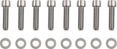Drag Specialties Bolt Kit M8 Tranmission Bearing Housing Smooth Socket Head Chrome Hardware Kits Drag Specialties