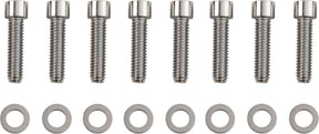 Drag Specialties Bolt Kit M8 Tranmission Bearing Housing Smooth Socket Head Chrome Hardware Kits Drag Specialties