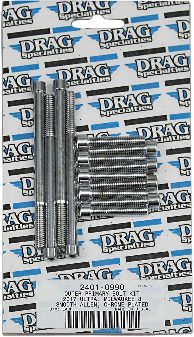 Drag Specialties Bolt Kit M8 Outprm S Al Ch HARDWARE KITS - APPLICATION RE Drag Specialties