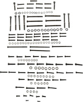 Drag Specialties Bolt Kit M8 Engine Knurled Allen Head Black Hardware Kits Drag Specialties