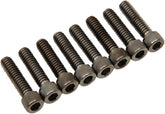 Drag Specialties Bolt Kit M8 Lifter Block Knurled Allen Head Black Hardware Kits Drag Specialties