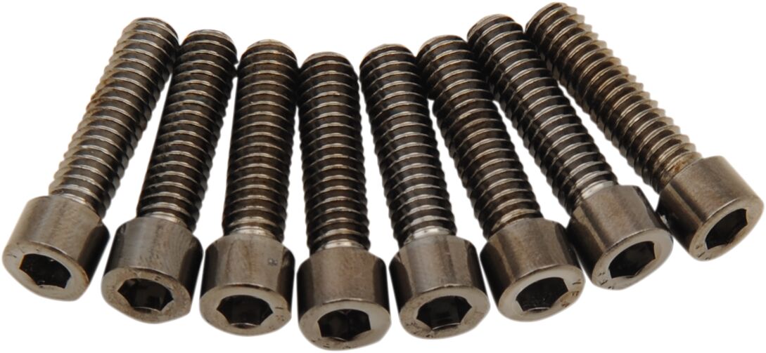 Drag Specialties Bolt Kit M8 Lifter Block Smooth Socket Head Black Hardware Kits Drag Specialties