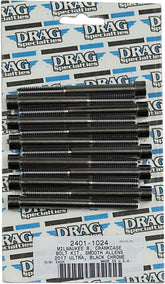 Drag Specialties Bolt Kit M8 Crankcase Smooth Socket Head Black Drag Specialties Default Title