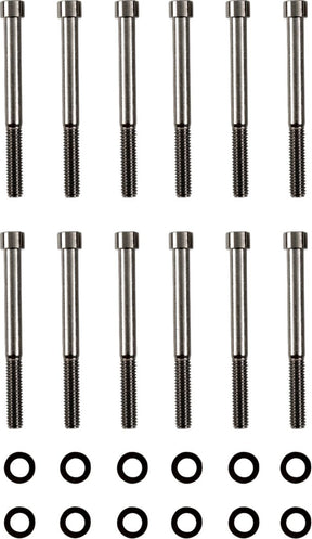 Drag Specialties Bolt Kit M8 Crankcase Smooth Socket Head Black Drag Specialties