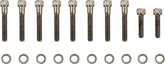 Drag Specialties Bolt Kit M8 Side Cover Tranmission Knurled Allen Head Black Hardware Kits Drag Specialties
