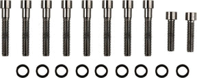Drag Specialties Bolt Kit M8 Side Cover Tranmission Smooth Socket Head Black Hardware Kits Drag Specialties