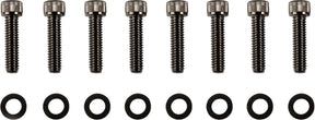 Drag Specialties Bolt Kit M8 Tranmission Bearing Housing Knurled Allen Head Black Hardware Kits Drag Specialties