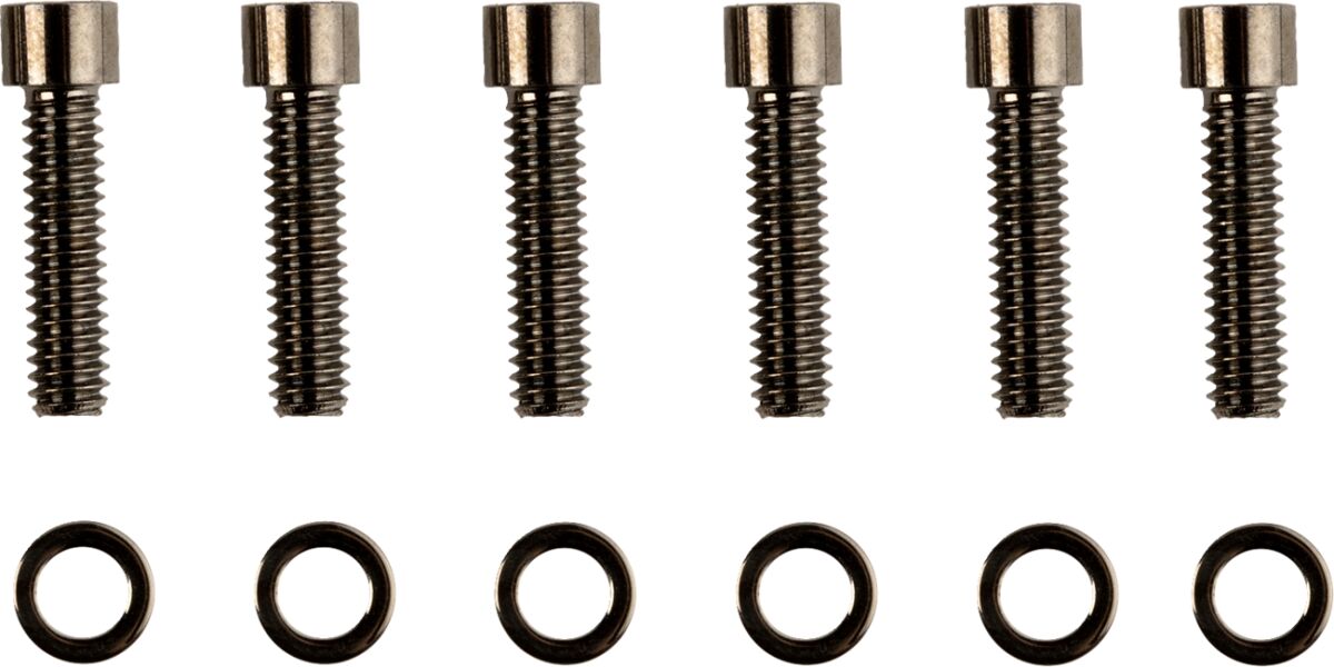 Drag Specialties Bolt Kit M8 Tranmission Top Cover Smooth Socket Head Black Hardware Kits Drag Specialties