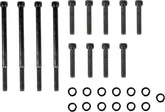 Drag Specialties Bolt Kit M8 Outer Primary Knurled Allen Head Black Hardware Kits Drag Specialties
