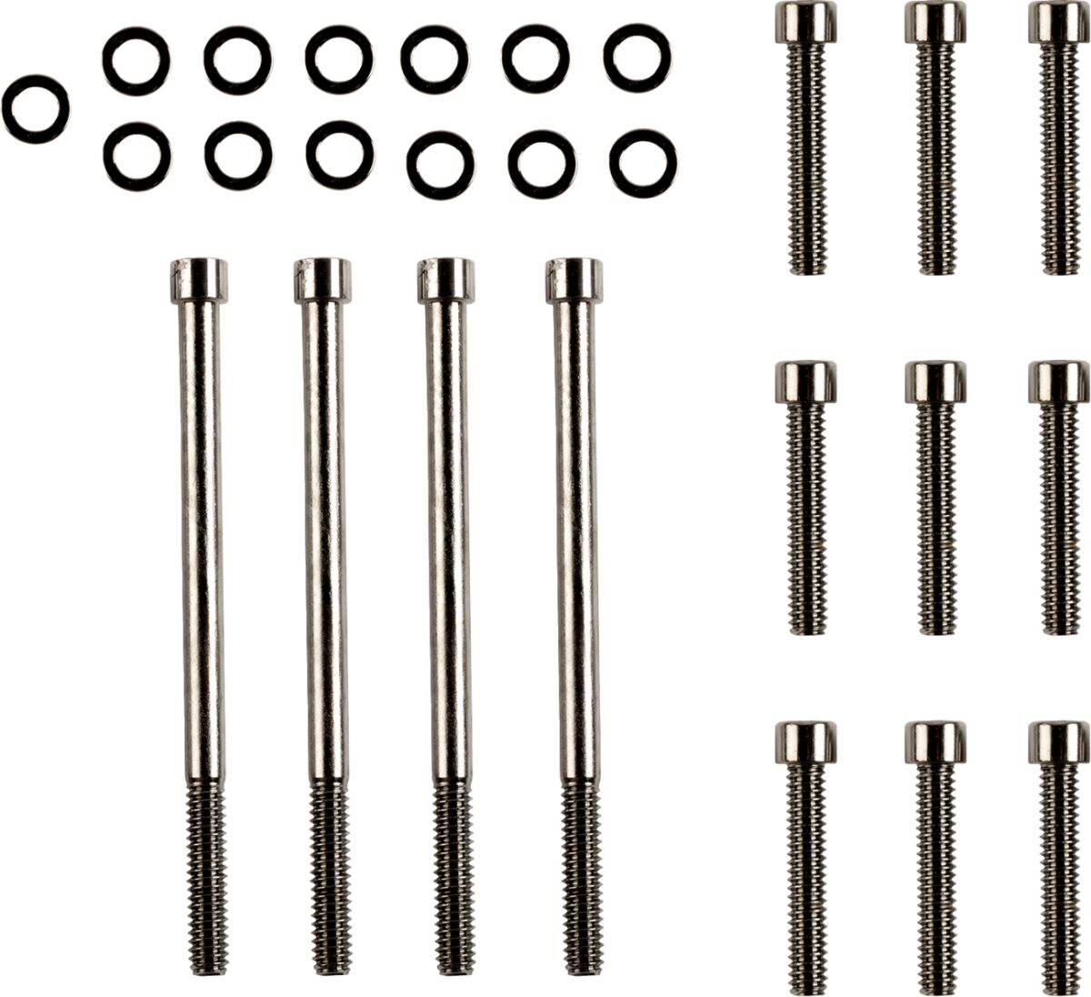 Drag Specialties Bolt Kit M8 Outer Primary Smooth Socket Head Black Hardware Kits Drag Specialties