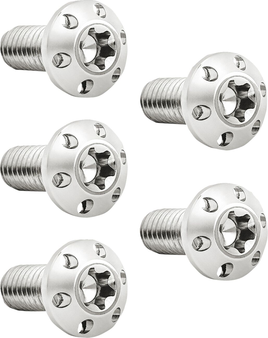 Arlen Ness Titanium Rotor Bolts Kits, Polished - 3/8"-16 x 1" (Rear) Hardware Kits Arlen Ness