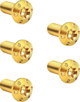 Titanium Rotor Bolts Kits, Gold - 5/16"-18 x 7/8" (Front) Rotor Bolts Arlen Ness Default Title