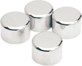 Drag Specialties Chrome 12 Point Caliper Bolt Covers Hardware Kits & Assortments Drag Specialties