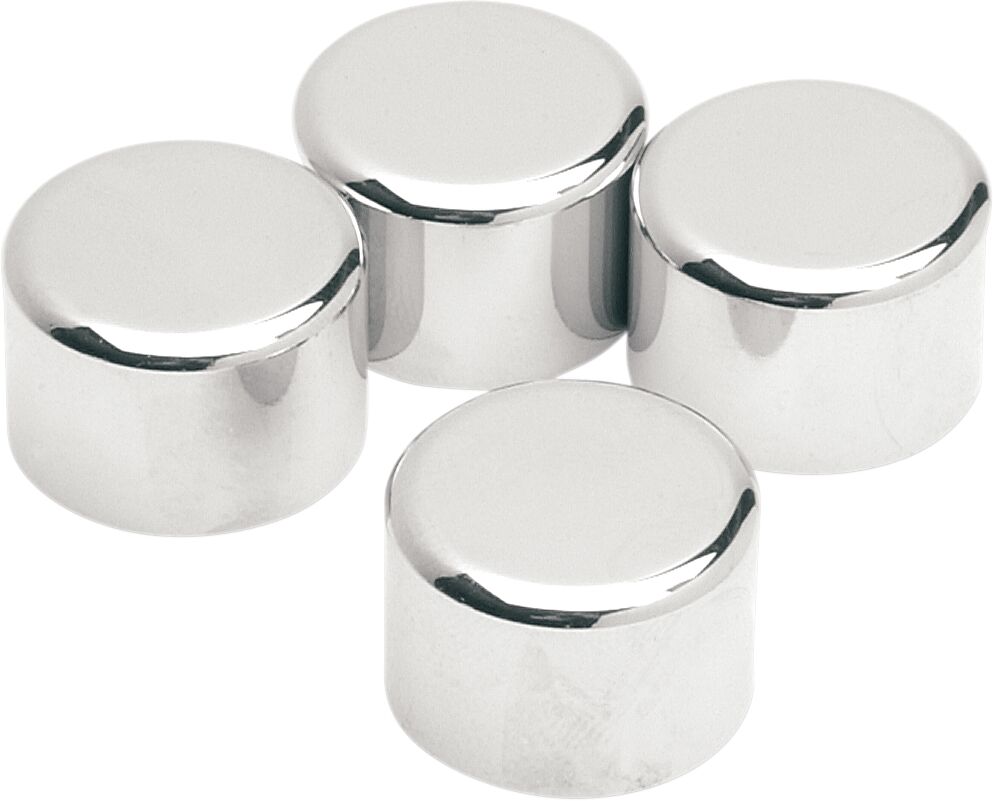 Drag Specialties Chrome 12 Point Caliper Bolt Covers Hardware Kits & Assortments Drag Specialties