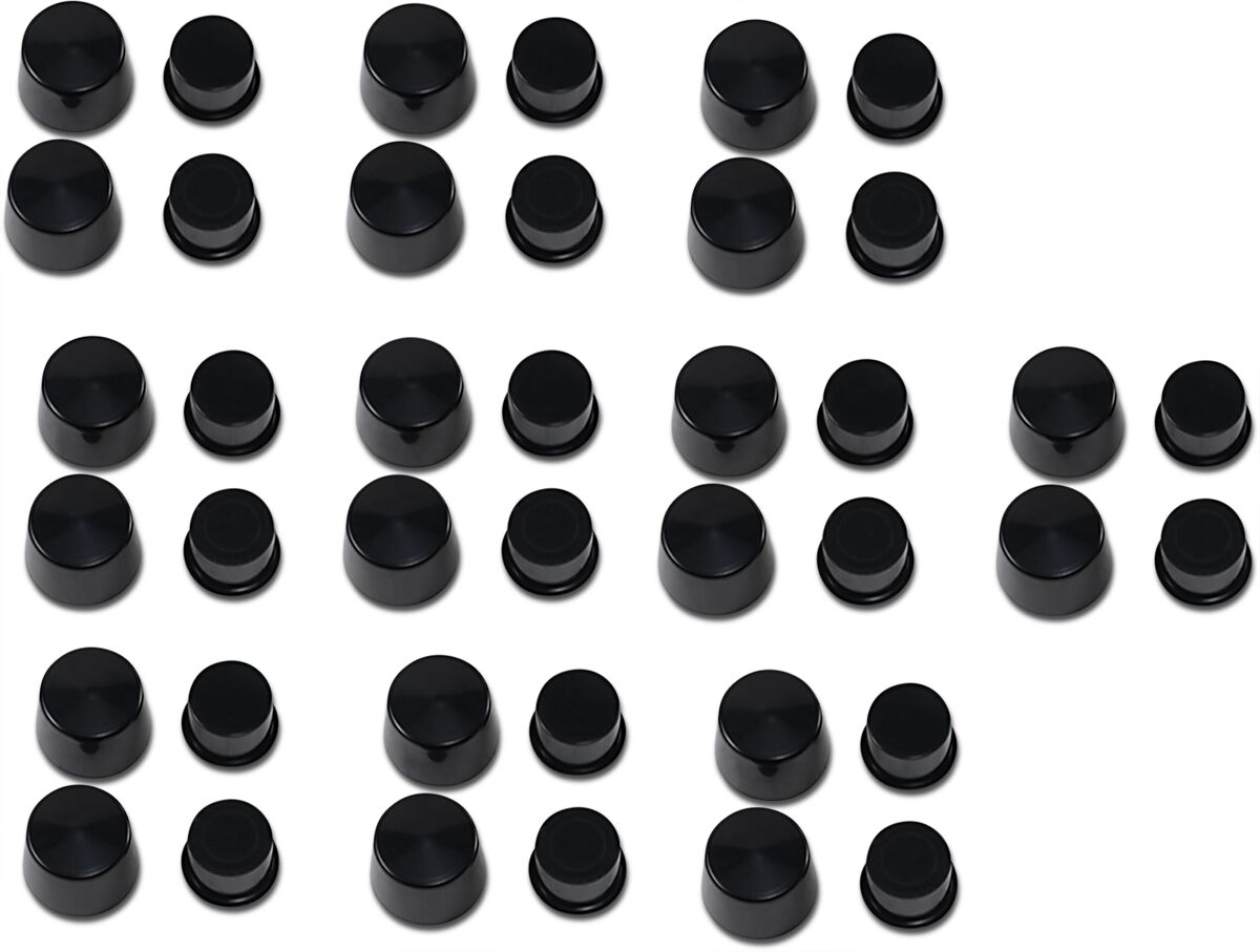 Drag Specialties Cover Bolt Deep 1 Hex Bk HARDWARE KITS - ASSORTMENTS Drag Specialties