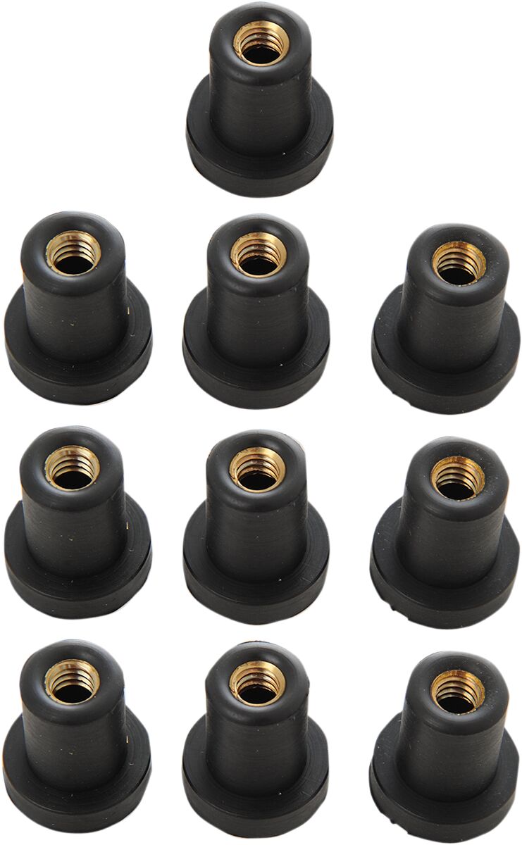 Drag Specialties Nut Well(8099)1/4 20 10 Pk HARDWARE-MISC ITEMS Drag Specialties