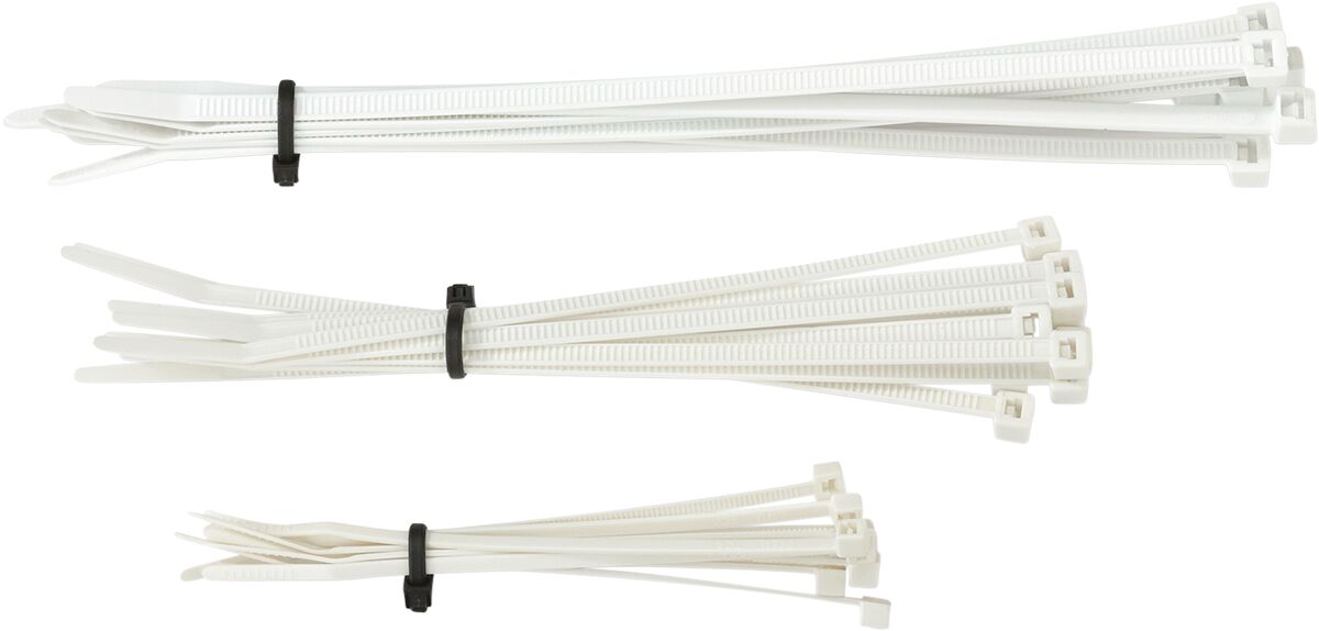 Moose Offroad Hard Parts Cable Ties Mse White 30 Pk HARDWARE-MISC ITEMS Moose Offroad Hard Parts