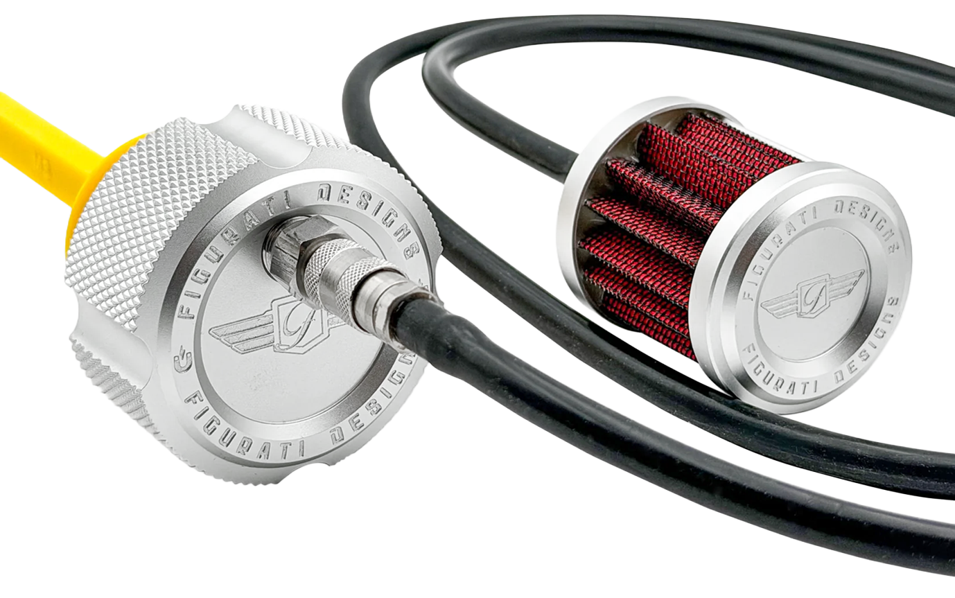 Perf. Dipstick Knurled Silver Flh/17 Up Dipstick Figurati Designs Default Title