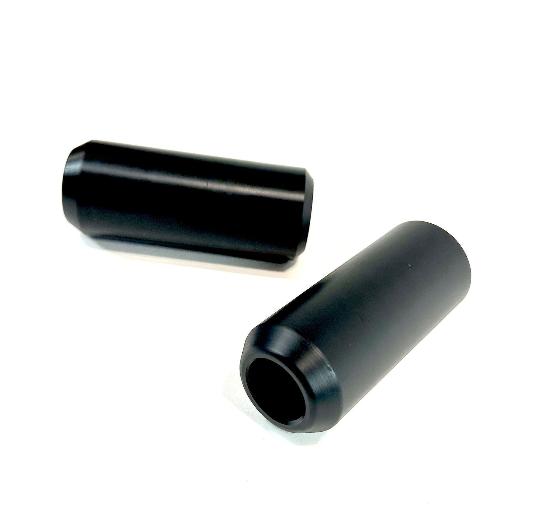 4" Smooth Rear Passenger Peg Slider Replacement Parts, Pair with bolt - 18+ Softail Crash Bar Bung King