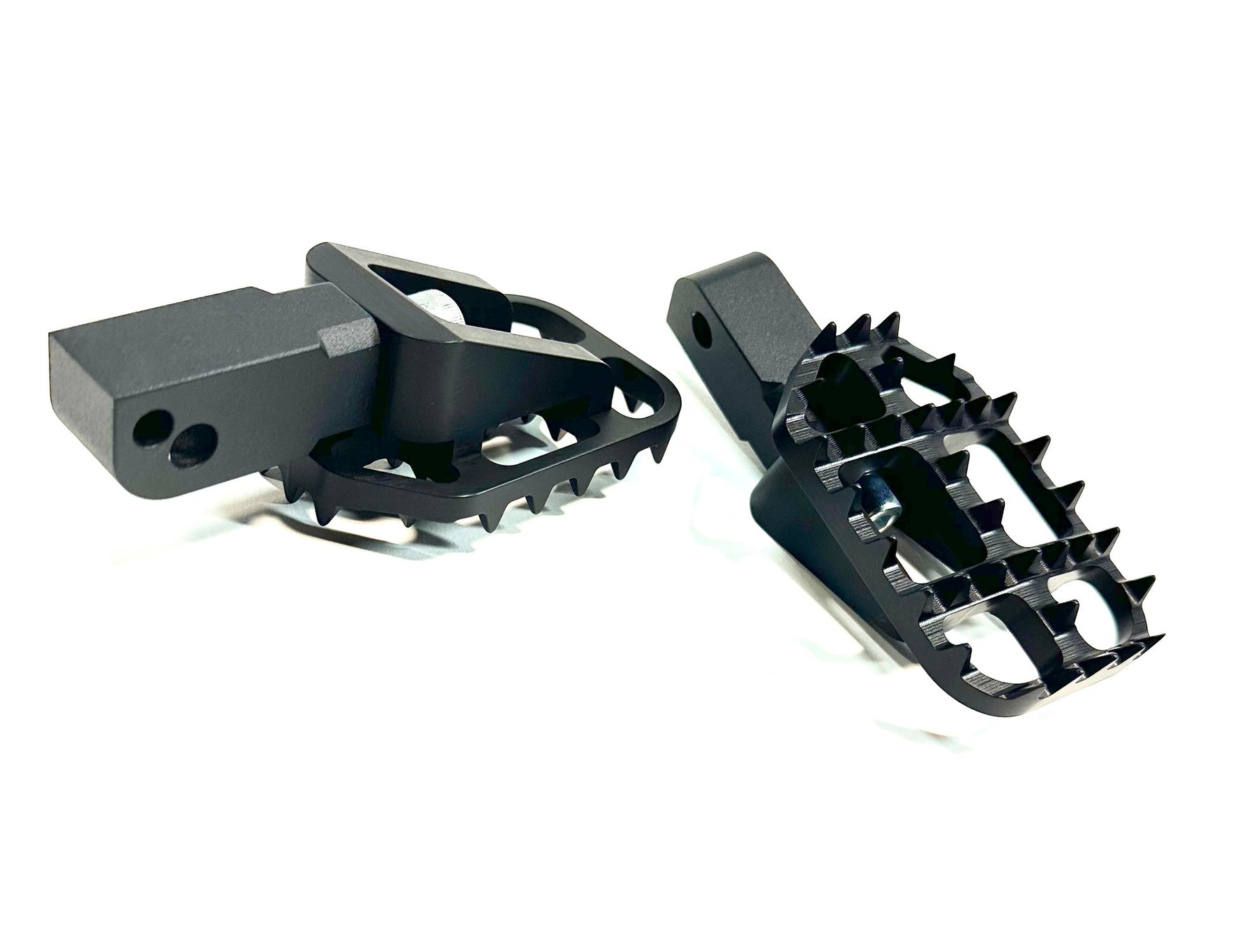 Grabber Foot Pegs, Black Anodize - 18+ Softail (Rear) Foot Pegs Bung King