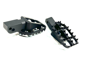 Grabber Foot Pegs, Black Anodize - 18+ Softail (Rear) Foot Pegs Bung King