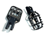 Grabber Foot Pegs, Gun Metal Anodize - 18+ Softail (Rear) Foot Pegs Bung King