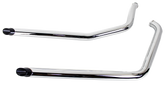 Drag Pipes Chrome/Black Slash Fxst86 99 Drag Pipe V Twin Mfg Default Title