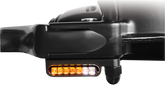 LED Handlebar Turn Signals With Position Light, Black - Dyna Turn Signals Heinz Bikes