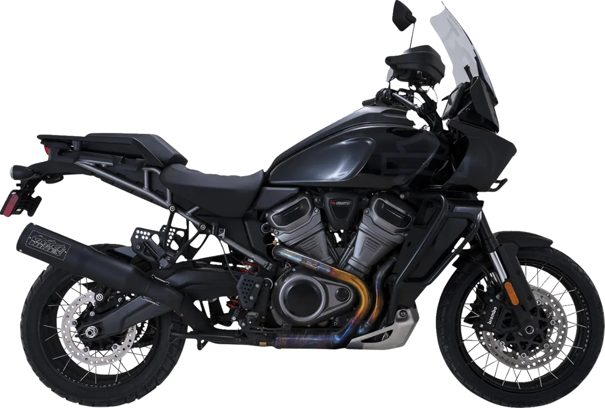 Adventure Hi-Output 450 - Pan America Slip-On Exhaust Vance & Hines Black